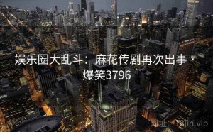 娱乐圈大乱斗：麻花传剧再次出事 · 爆笑3796