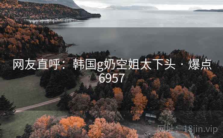 网友直呼：韩国g奶空姐太下头 · 爆点6957